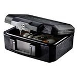 MASTER LOCK Certified Fireproof Safe Box with Key, 5L, 362 x 156 x 284 mm, Portable with carrying handle, Black, for home and professionals