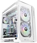 Thermaltake View 51 Snow Motherboard Sync ARGB E-ATX Full Tower Gaming Computer Case with 2 200mm ARGB 5V Motherboard Sync RGB Fans + 140mm Black Rear Fan Pre-Installed CA-1Q6-00M6WN-00