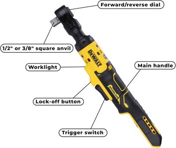 DEWALT 18V XR Brushless 1/2" Open Head Ratchet – Bare Unit