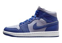 Nike Jordan Mid Women's Basketball Shoes, Iron Purple/Deep Royal Blue, 6 UK