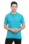 PRORIDERS Half Sleeve Pique Fabric Casual Fit Mens Polo Tshirt with Pocket for Casual Wear in Sea Green Color (5X-Large)