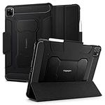 Spigen Rugged Armor Pro Designed for iPad Pro 12.9 inch Case M2 6th Generation (2022) / 5th Generation (2021) with Pencil Holder - Black