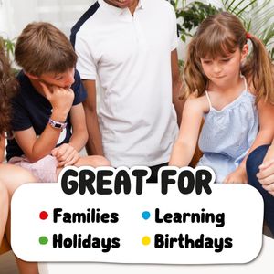 Colourbrain Junior Board Game – Family Trivia for Kids