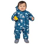 Jan & Jul Infant Snow Suit Boys Fleece Lining (Arctic, Size Medium)