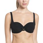Rosa Faia Women's Camel Active Womenswear 5-Pocket Bikini Top, Black (Schwarz 001), (Size: G)