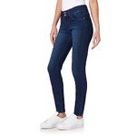 WallFlower Women's InstaSoft Ultra Fit Skinny Jeans, Lake Pure, 17