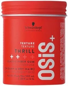 Schwarzkopf Professional Osis+ Thrill Elastic Clay Hair Styling Fibre Gum I Enhances Defination And Shine I Easy To Apply And Wash I Vegan | Tames Frizz And Fly Aways | 100 Ml.