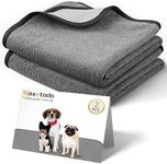 Maxetodo 2pack Dog Washable Pee Pads 48"x48"Reusable Training Puppy Pads Machine Washable for Dogs, Cats and Incontinuous Pets Strong Absorption Non-Slip Waterproof Unstained Mats for Home,Car,Camping