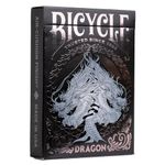 Bicycle Black Dragon Playing Cards - 1 Deck, Air Cushion Finish, Professional, Superb Handling & Durability, Great Gift For Card Collectors