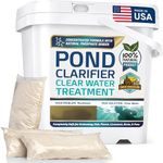 Pond Clear Water Treatment - 16 Pack for 8 Months of Pond Cleaner Supply - Pond Clarifier for Outdoor Ponds – 100% Natural Pond Bacteria Packets - Made in The USA - Safe for Fish, Pets, and Swimming
