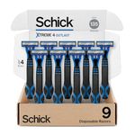 Schick Xtreme 4 Outlast Razor â€” Schick Xtreme4 Disposable Razors Men, 9 Count (Pack of 1)