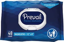 Prevail Soft Pack Adult Washcloths - Unisex Adult Incontinence Wipes - Disposable Adult Wipes for Men & Women - 12"x 8", 576 Count (12 Packs of 48)