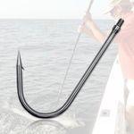 Dutiplus Telescopic Fish Gaff with Stainless Sea Fishing Spear Sharp Hook Tackle, Non-Slip Handle ThickenedAluminium Alloy Pole for Saltwater Offshore Ice Tool (Big Game Fishing Gaff Hook#2)