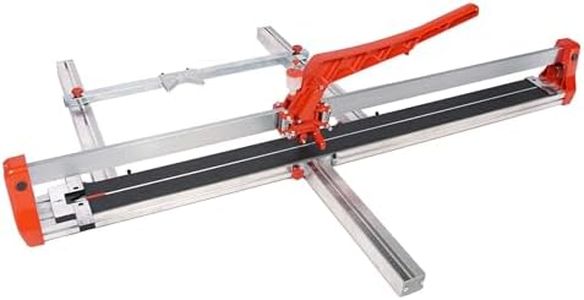 ROJOO 48 inch Manual Tile Cutter Machine Single Slide Rail Adjustabl Ceramic Porcelain Tile Cutting Heavy Duty 1200mm