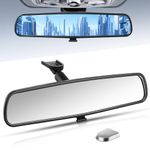 X4XZ 10.5" Rear view mirror, Interior rearview mirror Kit Universal Fit Type Compatible with Chevrolet Ford Toyota Nissan Jeep Honda Subaru Hyundai Kia Mazda Buick and More for Car