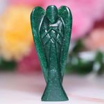 Crystal Divine Green Jade Angel Figurines and Statues For Home Decor Items & Decorative Items Crystal Angel Statue Set Crystal Angel Set Angel Wings Angel Crystal Statue For Spritual Item Gifts 3 Inch