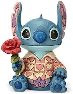 Enesco Disney Traditions by Jim Shore Lilo and Stitch Valentine Figurine, 6.1 Inch, Multicolor