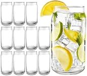 16 oz Can Shaped Glass Cups, Set of