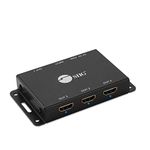 SIIG 1x4 Port HDMI 2.0 Splitter 4K 60Hz HDR Compact USB Powered Auto Scaling HDMI Splitter - HDMI 2.0a HDCP 2.2 Bypass, 18Gbps, YUV 4:4:4, 3D, EDID - 1 in 4 Out, TAA Compliant (CE-H23L11-S1)