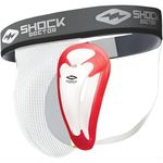 Shock Doctor Men's Supporter with BioFlex Cup, Small, White