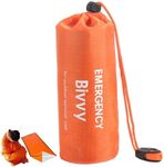 Survival Bag, Emergency Sleeping Bag, Survival Sleeping Bag, Reusable Survival Bivvy Bag,Waterproof Emergency Blanket, Ultralight, Heat-Repellent, Cold Protection for Outdoor Camping Hiking Hiking