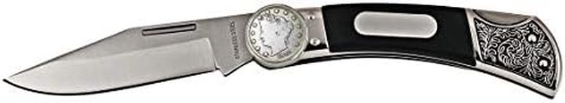 American Coin Treasures Coin Pocket Knife Liberty Nickel | Genuine United States Five Cents | Engravable Plate | Certificate of Authenticity