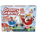 Grocery Go Karts Board Game for Preschoolers and Kids Ages 4 and Up, Building Game with Mini Groceries, Preschool Games for 2-4 Players (English & French)