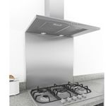 Stainless Steel 1.2mm Thick Brushed Kitchen Splashback (600mm x 400mm)