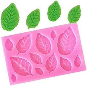 A Variety of Leaves Maple Leaf Resin Molds Silicone Mold for Fondant Cake Decoration Tools DIY Chocolate Kitchen Baking Small Size 3.72'' (E)