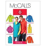 McCall's Patterns M5252 Size XM Small- Medium - Large Misses/ Men's Unlined Vest and Jackets, Pack of 1, White