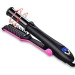 Professional Hair Straightening Curling Iron, 2 in 1 Style Flat irons, 1-Way Rotating Iron Curler No Damage, Hair Straightener Flat Irons For Short & Long Hair