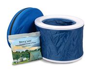 Bivvy Loo Camping Toilet - Portable Toilet - Festival Toilet - Fishing Toilet - Campervan Toilet - Outdoor Camping Toilet - Portable loo - Camping Loo - Folds Away Flat - Supports Over 150kg (Blue)