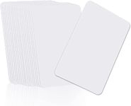 55 x Premium Quality PVC Plastic ID White Blank Cards, 30 mil 0.76mm Thickness CR80 (Credit card size) Printable Card for Zebra ID Card Printers, Compatible with All Plastic Card Printers