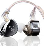 keephifi Kz Castor In Ear Monitor Headphones, Hifi Improved Bass In-Ear Earphone Sound Tuning Noise Isolating Iem, Dual-Dynamic Driver Wired Earbuds, 2Pin-C Detachable Cable