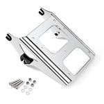 Benlari Chrome Detachable Trunk Mount 2-Up Tour Pack Pak Luggage Rack Compatible Harley Davidson Touring 2009-2013 Street Glide Road King Road Glide Electra Glide 2010 2012