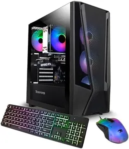 iBUYPOWER Trace 7 Mesh Gaming PC Computer Desktop TMA7N3501 (AMD Ryzen 7 5700, RTX 3050 6GB, 16GB DDR4 RGB 3200MHz (8x2), 1TB NVMe, WiFi Ready, Windows 11 Home Advanced)