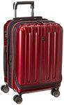 Delsey Luggage Helium Titanium International Carry-On EXP Spinner Trolley Red, Black Cherry, One Size