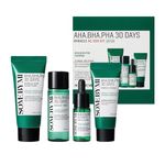 SOME BY MI Aha.Bha.PHA 30Days Starter Limited Edition 4 Pcs Set (Toner 30ml+Serum 10ml+Cream 20g+Miracle Acne Clear Foam 30ml) Miracle AC SOS Kit