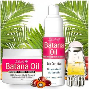 LIV Authentic Nourishing 100% Raw Batana Oil Bundle (With Scalp Applicator) Pure Hair Growth & Moisturizing, Cold-Pressed & Unrefined from Honduras, Repairs Split Ends and Strengthens Roots