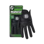 FootJoy Women's WeatherSof Golf Glove, Black, Large, Worn on Left Hand