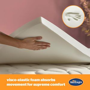 Silentnight Double Memory Foam Mattress Topper – Pressure Relief