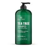 Botanic Hearth Tea Tree Shampoo Hydrates, Moisturizes & Soothes Dry and Itchy Scalps - Mens and Womens Shampoo W/Natural Tea Tree Oil 16 fl oz