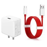 ShopMagics Fast Type-C Charger for Samsung Galaxy A52s / A 52 s, Micromax IN 2B, Infinix Note 10, Vivo Y33s / Y 33 s, Infinix Note 10 Pro, Realme C25 / C 25 Charger Original Adapter Like Qualcomm QC 4.0 Quick Charge Adaptive Fast Charging, Rapid, Dash, VOOC, AFC Charger With 1 Meter Type C USB Data Cable (4 Amp, TDS1, Red)