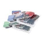 Samsonite Synthetic Compression Packing Bags, Clear, 12-Piece Kit (2-Pouch/4-Carry-On/4-Large/2-X-Large, Pack of 1