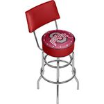 Trademark Gameroom NCAA Ohio State University Padded Swivel Bar Stool with Back