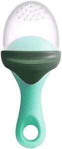Boon B11414 Pulp, Mint, Silicone Spoon with Small Holes Ideal for Toddler Self-Feeding, Suitable for Babies from 6 Plus Months