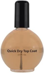 Pro Nail Quick Dry Top Coat - Fast-Drying, Protective Gloss, Long-Lasting Shine - 2.5 oz