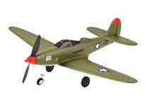 VilogaRC 2.4Ghz 4CH Remote Control Airplane RTF for Beginners, 402MM TOPRC P39 Mini Scaled Warbird Airplane, One Key Aerobatic and One Key U-Turn with Gyro Stabilization System, for Adults (P39)