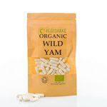 Organic Wild Yam Extract 10:1 Capsules 8,800mg Women Internal Body Care - Females/Ladies Care Supplement Menstrual Cycle Period Pain PMS Cramps Vegan Halal Kosher (90 Capsules)