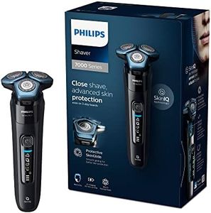 Philips Series 7000 Shaver — Wet and Dry Electric Shaver, Beard, Stubble and Moustache Trimmer with SkinIQ Technology, Black